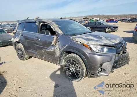 2018 Toyota Highlander Se from USA, damaged, VIN 5TDKZRFH7JS535292